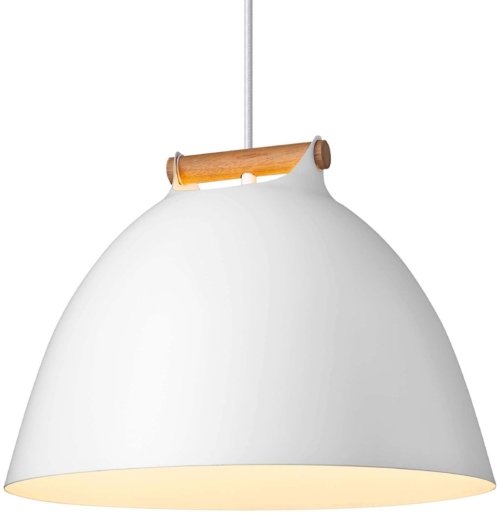 På billedet ser du variationen Århus, Pendel lampe, Metal fra brandet Halo Design i en størrelse D: 40 cm. x H: 30 cm. i farven Hvid