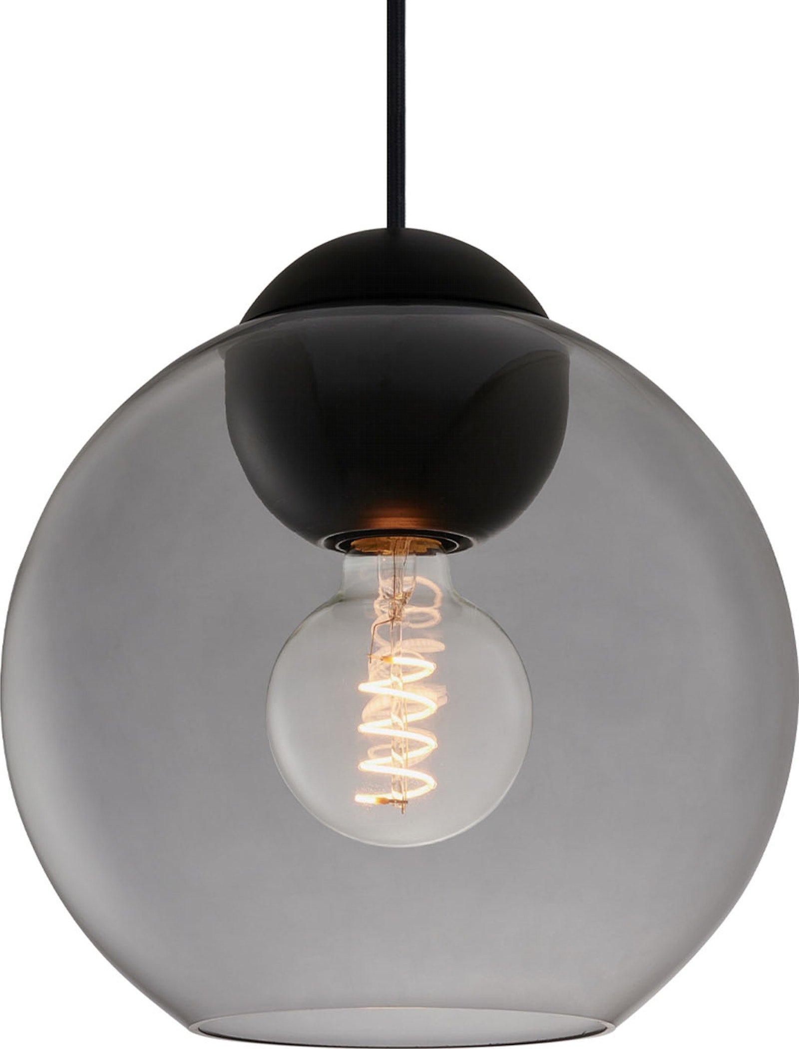 Bubbles, Pendel lampe, E27, 60W by Halo Design (D: 24 cm. x H: 25 cm., Smoke)