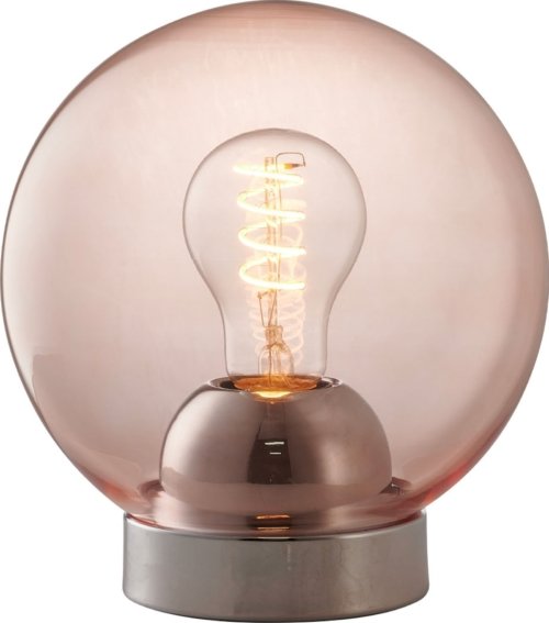På billedet ser du variationen Bubbles, Bordlampe, E27, 60W fra brandet Halo Design i en størrelse D: 18 cm. x H: 20 cm. i farven Rose