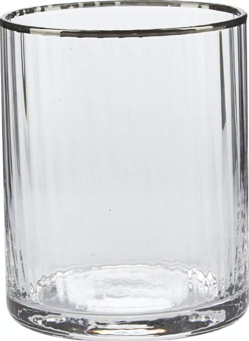 På billedet ser du variationen Josephine, Tumbler, Glas fra brandet Margit Brandt i en størrelse D: 7,5 cm. x H: 9,5 cm. i farven Klar/Sølv