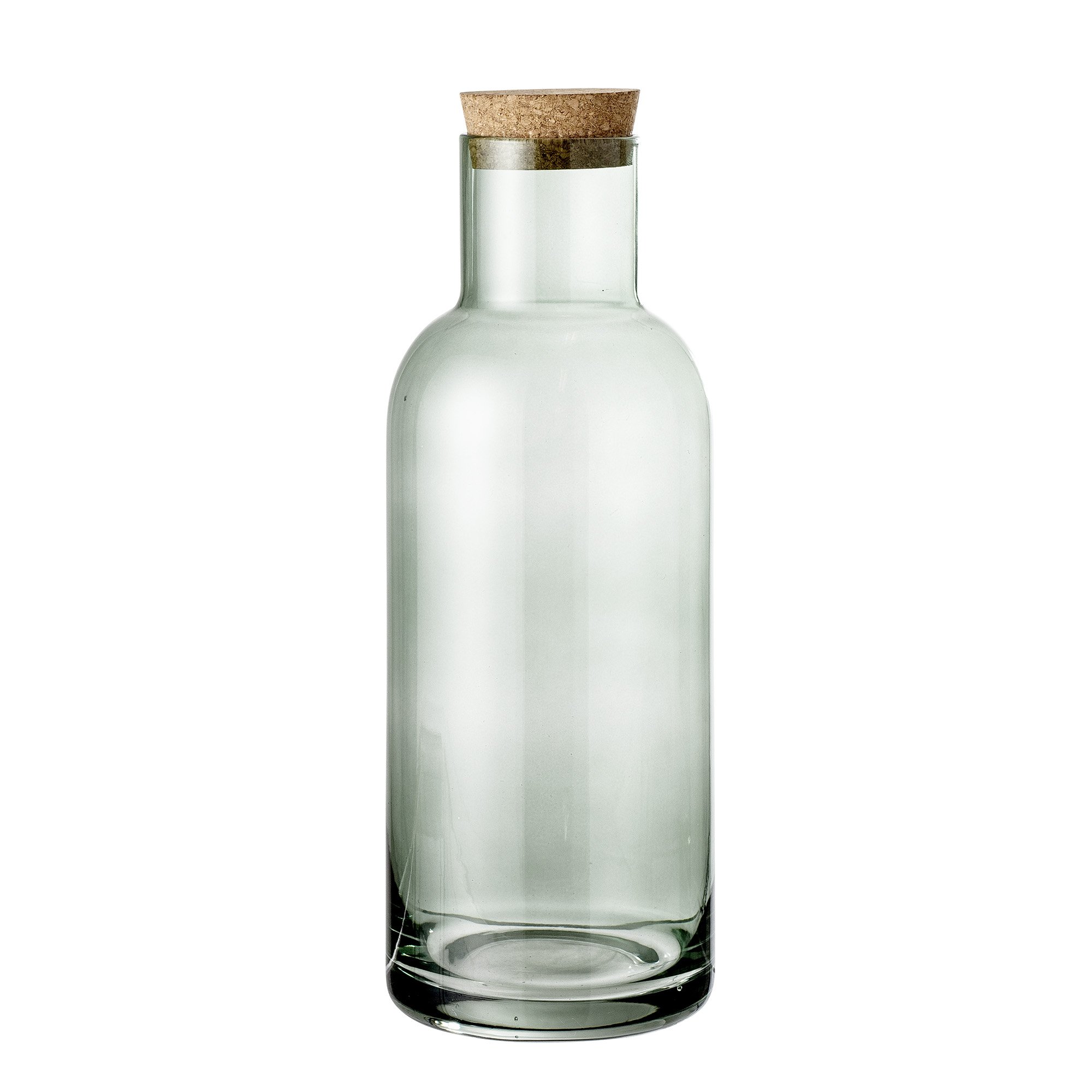 På billedet ser du Ragna, Flaske m/Låg, Glas fra brandet Bloomingville i en størrelse D: 9 cm. x H: 25 cm. i farven Grøn