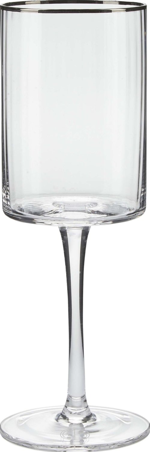 På billedet ser du variationen Josephine, Rødvinsglas, Glas fra brandet Margit Brandt i en størrelse D: 7,5 cm. x H: 22 cm. i farven Klar/Sølv