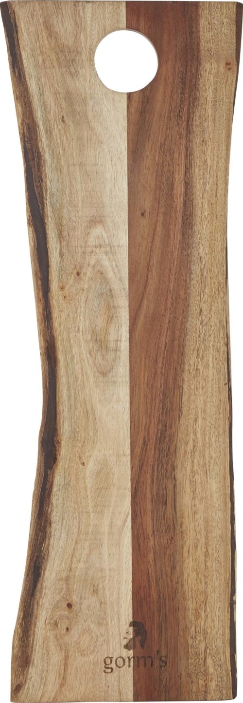 På billedet ser du variationen Skærebræt, Akacietræ fra brandet GORMS i en størrelse H: 1,5 cm. x B: 15 cm. x L: 45 cm. i farven Natur