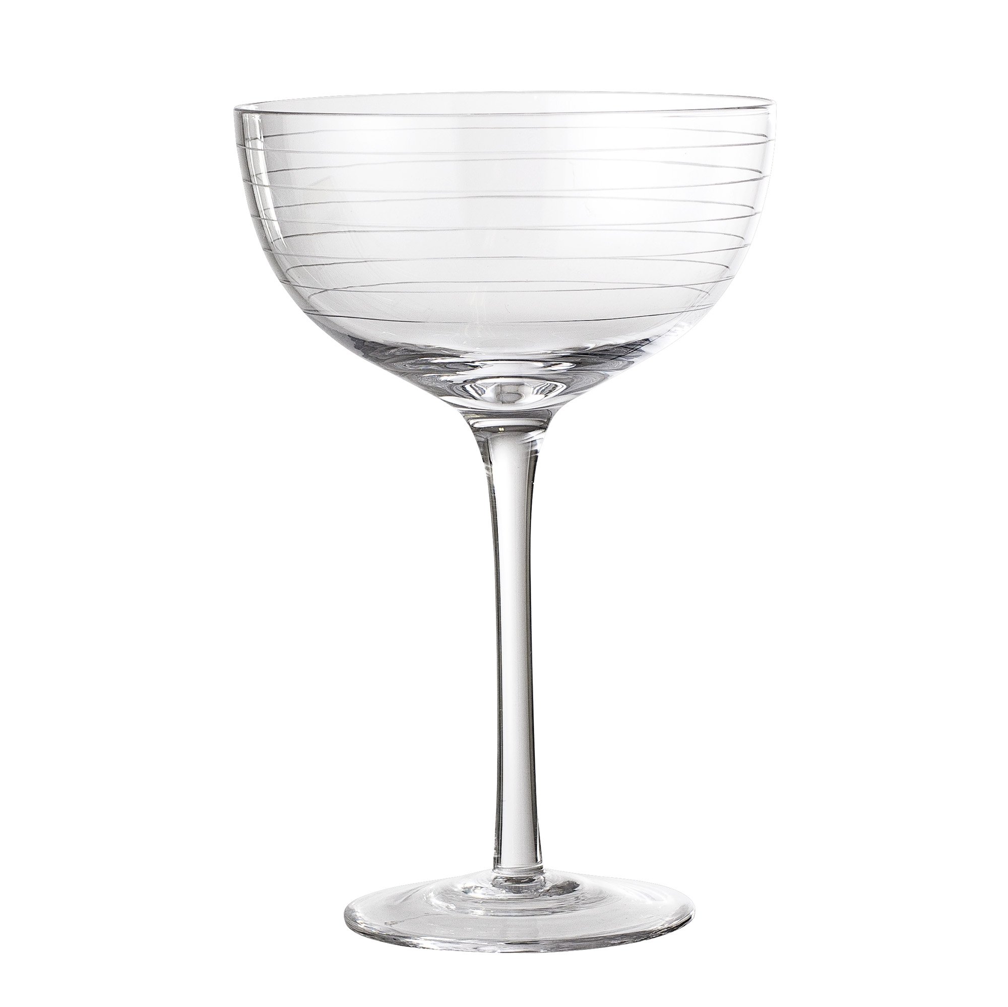På billedet ser du Alva, Cocktailglas, Klar, Glas fra brandet Bloomingville i en størrelse D: 12 cm. x H: 18,5 cm. i farven Klar