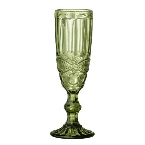 På billedet ser du variationen Florie, Vinglas, Glas, sæt á 4 stk. fra brandet Creative Collection i en størrelse D: 6,5 cm. x H: 19,5 cm. i farven Grøn