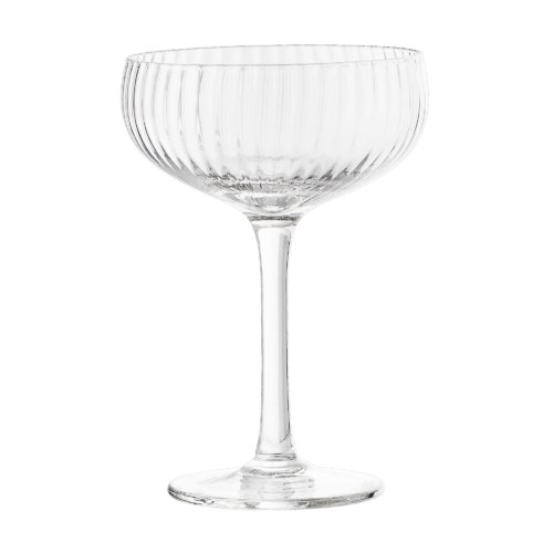 På billedet ser du variationen Astrid, Champagneglas, Klar, Glas fra brandet Bloomingville i en størrelse D: 11 cm. x H: 15,5 cm. i farven Klar