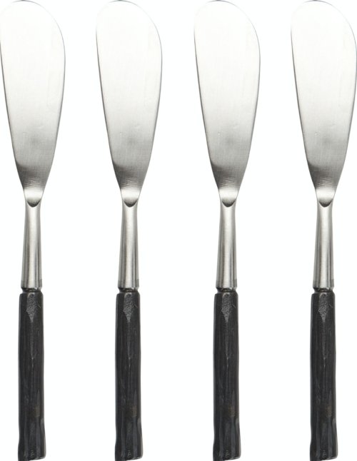 På billedet ser du variationen Smørkniv, Rustfrit stål fra brandet GORMS i en størrelse H: 14 cm. i farven Sølv/Sort
