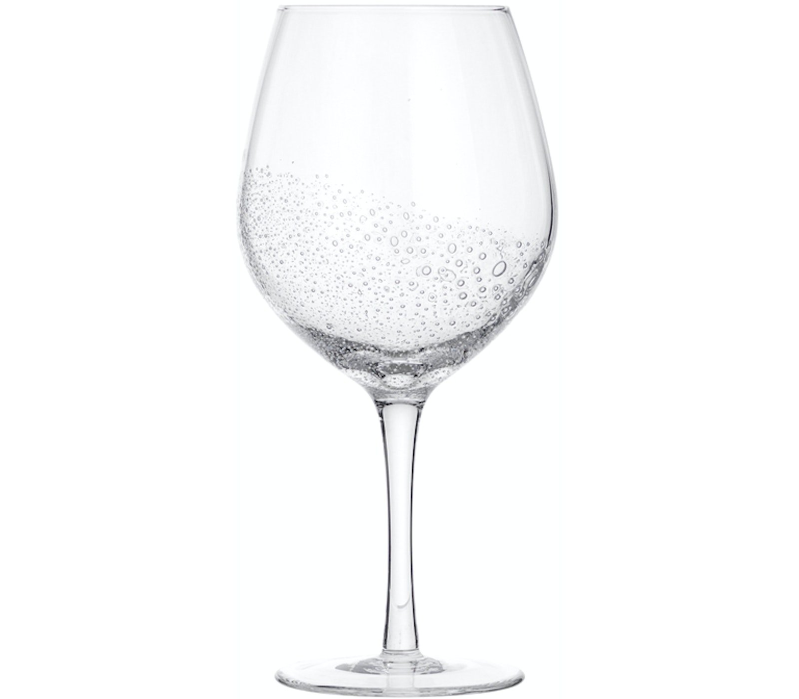 På billedet ser du Bubble, Rødvinsglas, Glas fra brandet Broste Copenhagen i en størrelse D: 10,4 cm. x H: 21,7 cm. i farven Klar