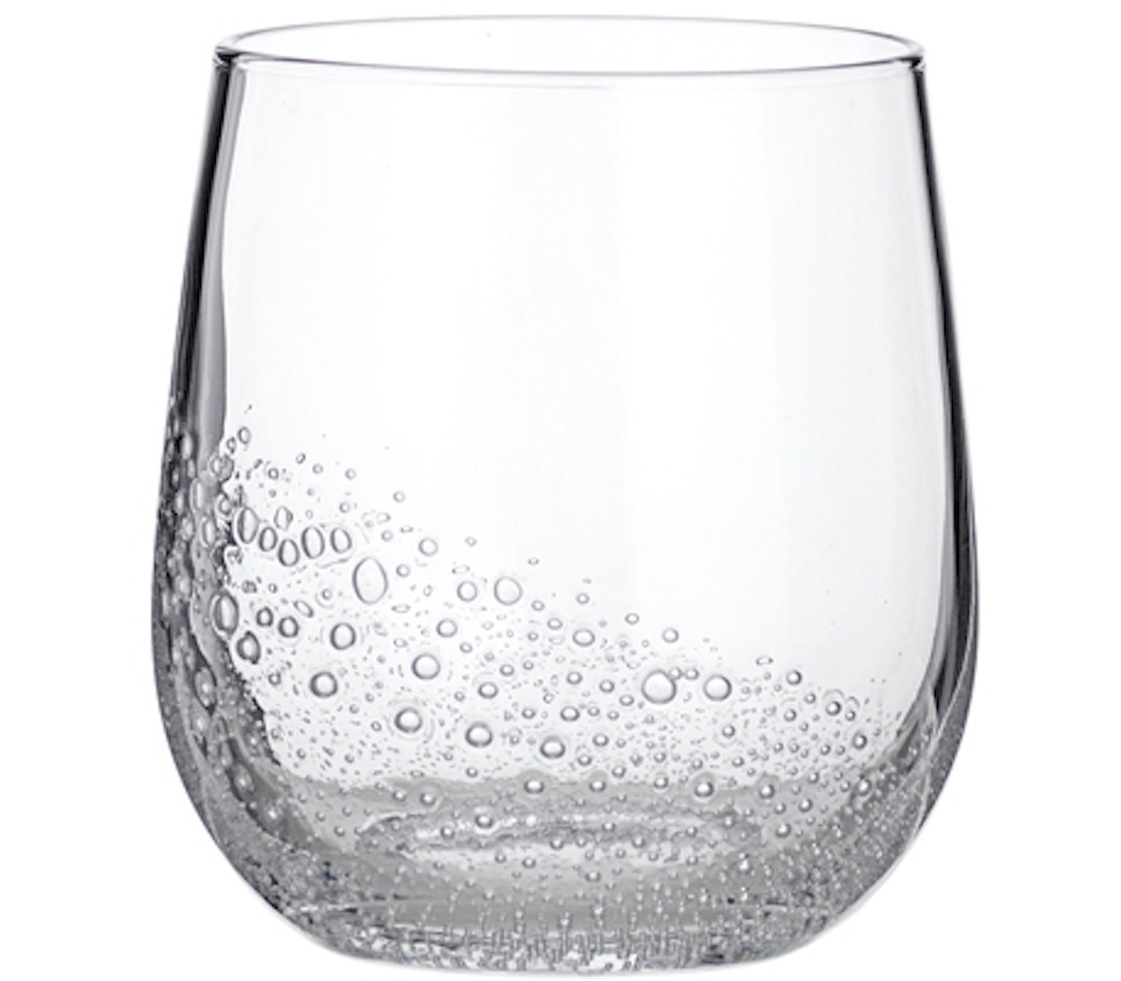 På billedet ser du variationen Bubble, Drikkeglas, Glas fra brandet Broste Copenhagen i en størrelse D: 9,4 cm. x H: 10,2 cm. i farven Klar