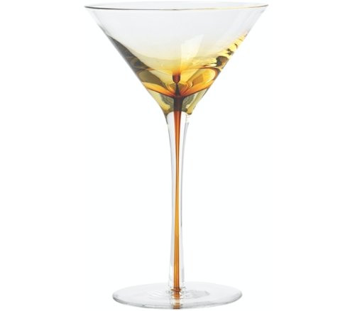 På billedet ser du variationen Amber, Martiniglas, Glas fra brandet Broste Copenhagen i en størrelse D: 11,5 cm. x H: 18,9 cm. i farven Klar/orange