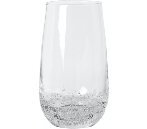 På billedet ser du variationen Bubble, Drikkeglas, Glas fra brandet Broste Copenhagen i en størrelse D: 8,5 cm. x H: 14,9 cm. i farven Klar