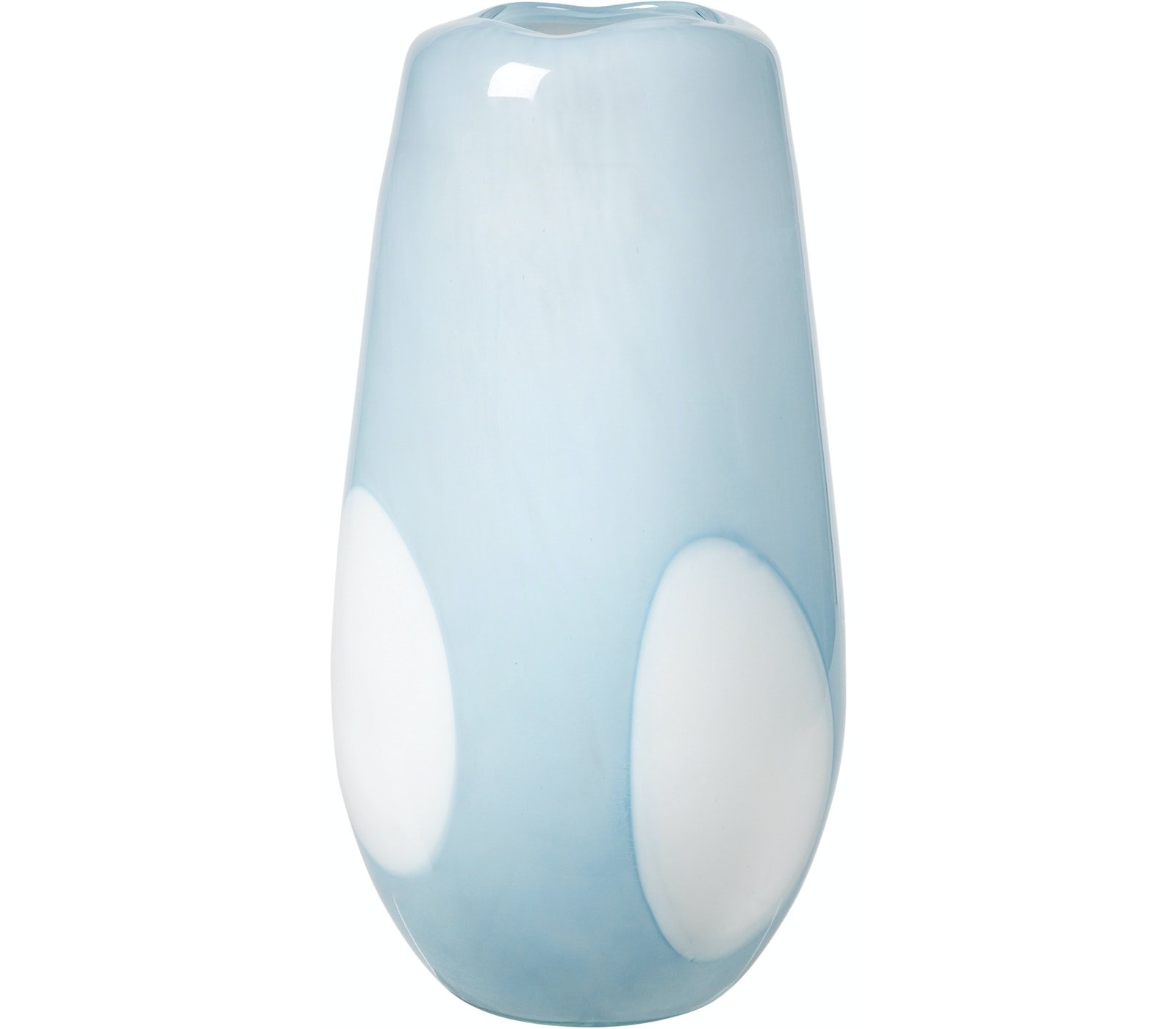 Billede af Ada dot, Vase, Mundblæst glas by Broste Copenhagen (D: 19,5 cm. x H: 37 cm., Blå)
