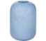 På billedet ser du variationen Kai, Vase, Mundblæst glas fra brandet Broste Copenhagen i en størrelse D: 12,5 cm. x H: 17,5 cm. i farven Blå
