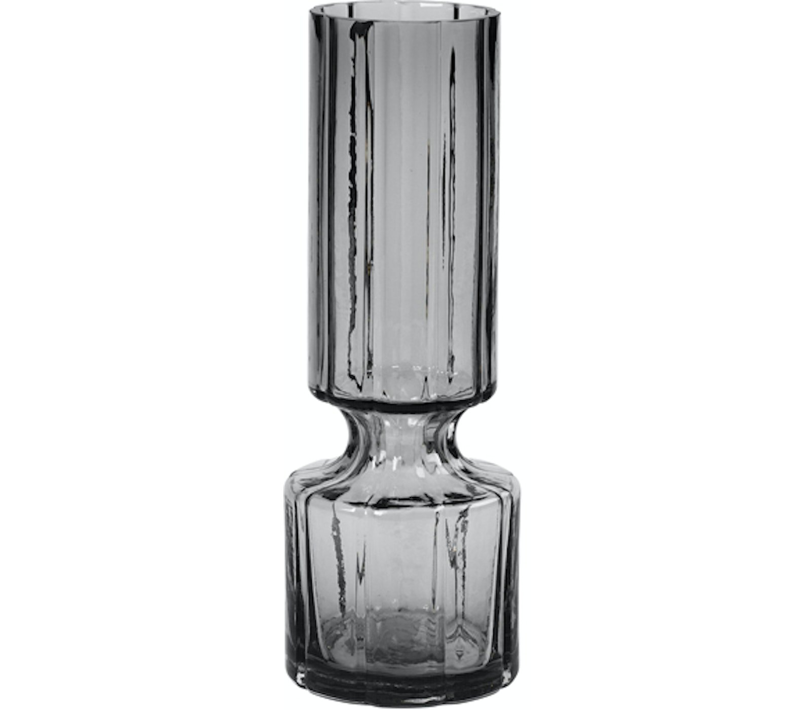 På billedet ser du variationen Hyacint, Vase, Mundblæst glas fra brandet Broste Copenhagen i en størrelse D: 10 cm. x H: 28,3 cm. i farven Sort