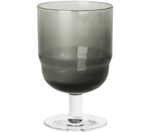 På billedet ser du variationen Nordic bistro, Rødvinsglas, Glas fra brandet Broste Copenhagen i en størrelse D: 7,7 cm. x H: 12,5 cm. i farven Klar/sort