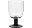 På billedet ser du variationen Nordic bistro, Hvidvinsglas, Glas fra brandet Broste Copenhagen i en størrelse D: 6,9 cm. x H: 11,2 cm. i farven Klar/sort