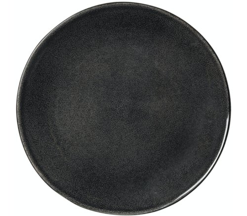 På billedet ser du variationen Nordic coal, Middagstallerken, Stentøj fra brandet Broste Copenhagen i en størrelse D: 26 cm. x H: 2,5 cm. i farven Sort