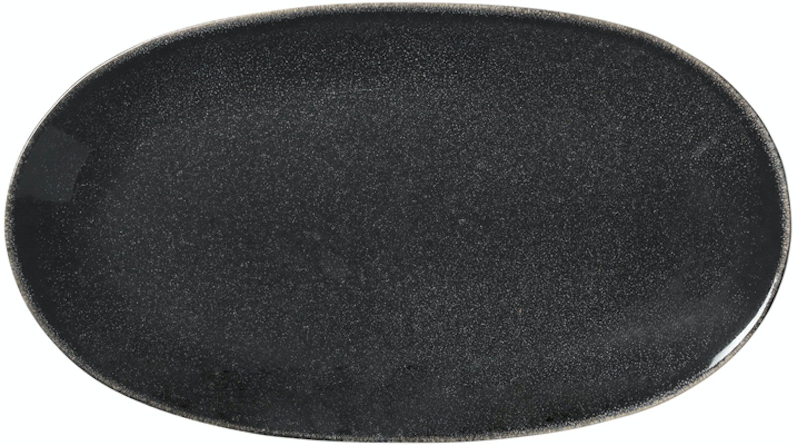 På billedet ser du variationen Nordic coal, Fad, Stentøj fra brandet Broste Copenhagen i en størrelse B: 17 cm. x L: 30 cm. i farven Sort