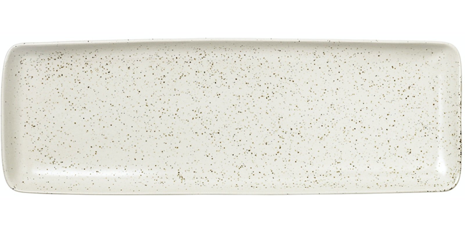 Nordic vanilla, Fad, Stentøj by Broste Copenhagen (H: 2,5 cm. x B: 12,5 cm. x L: 35 cm., Creme)