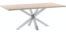 På billedet ser du variationen Argo, Spisebord med krydsstel fra brandet LaForma i en størrelse H: 78 cm. x B: 200 cm. x D: 100 cm. i farven Natur/Sølv