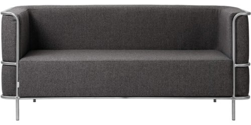 På billedet ser du variationen Modernist, 2-personers sofa, Uld fra brandet Kristina Dam i en størrelse H: 70 cm. x B: 77 cm. x L: 164 cm. i farven Mørk grå