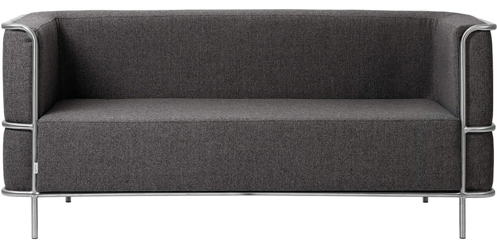 Modernist, 2-personers sofa by Kristina Dam (H: 70 cm. x B: 77 cm. x L: 164 cm., Mørk grå)