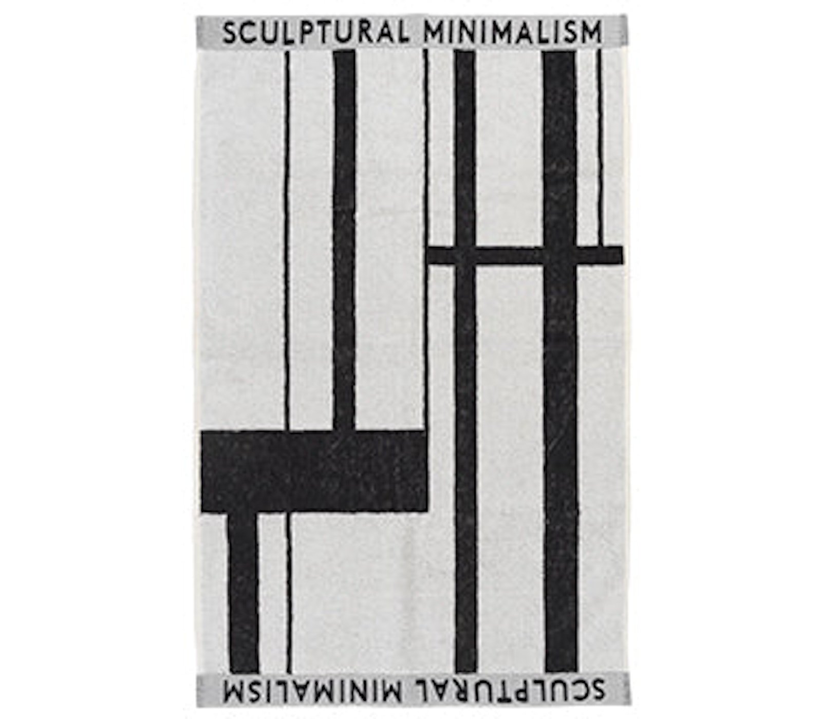 Minimal, Håndklæde, Bomuld by Kristina Dam (B: 50 cm. x L: 80 cm., Sort/Hvid)