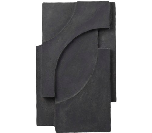 På billedet ser du variationen Serif, Skulptur fra brandet Kristina Dam i en størrelse H: 6 cm. x B: 38 cm. x L: 42 cm. i farven Mørk grå