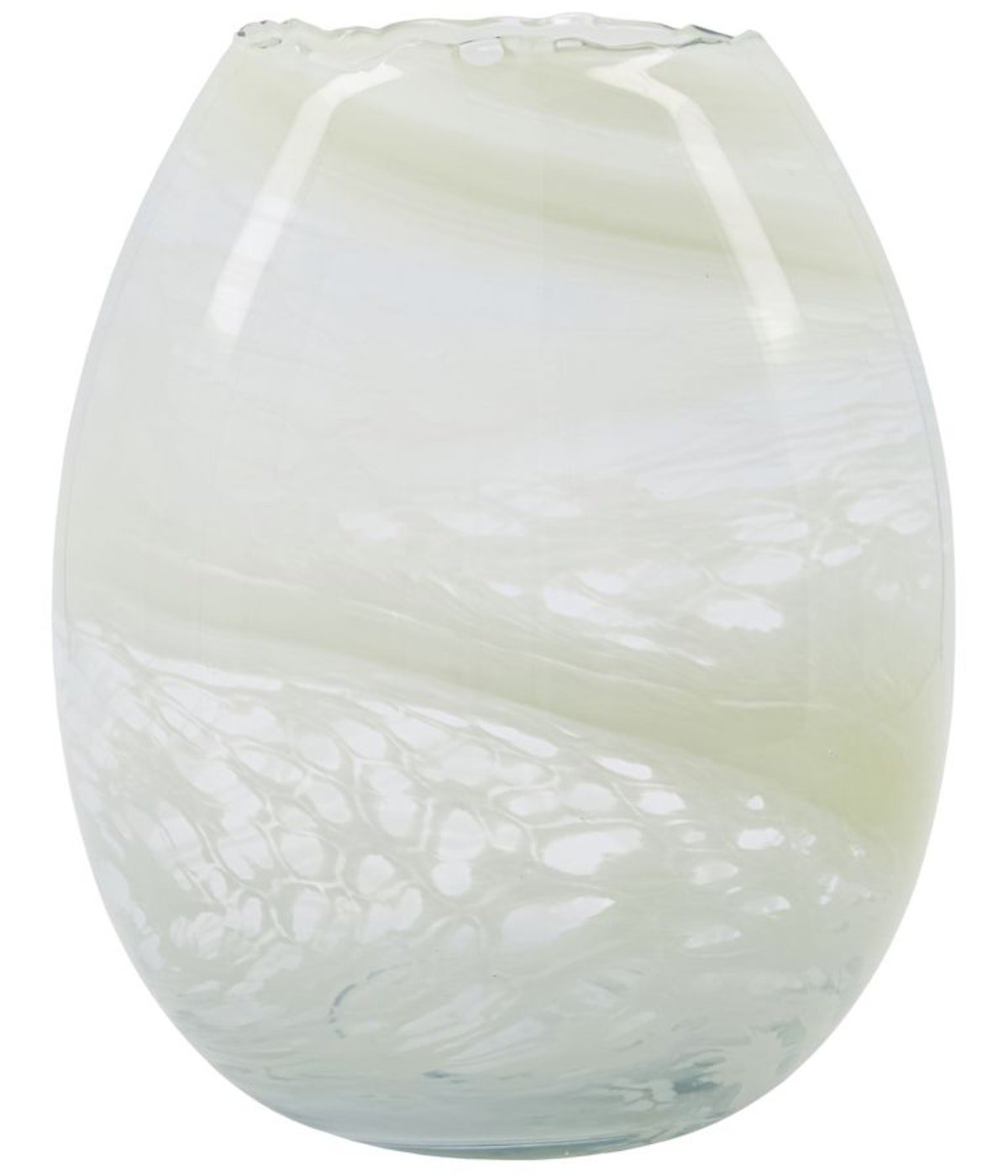 På billedet ser du variationen Jupiter, Vase, Glas fra brandet House Doctor i en størrelse D: 21 cm. x H: 25 cm. i farven Lysegrøn