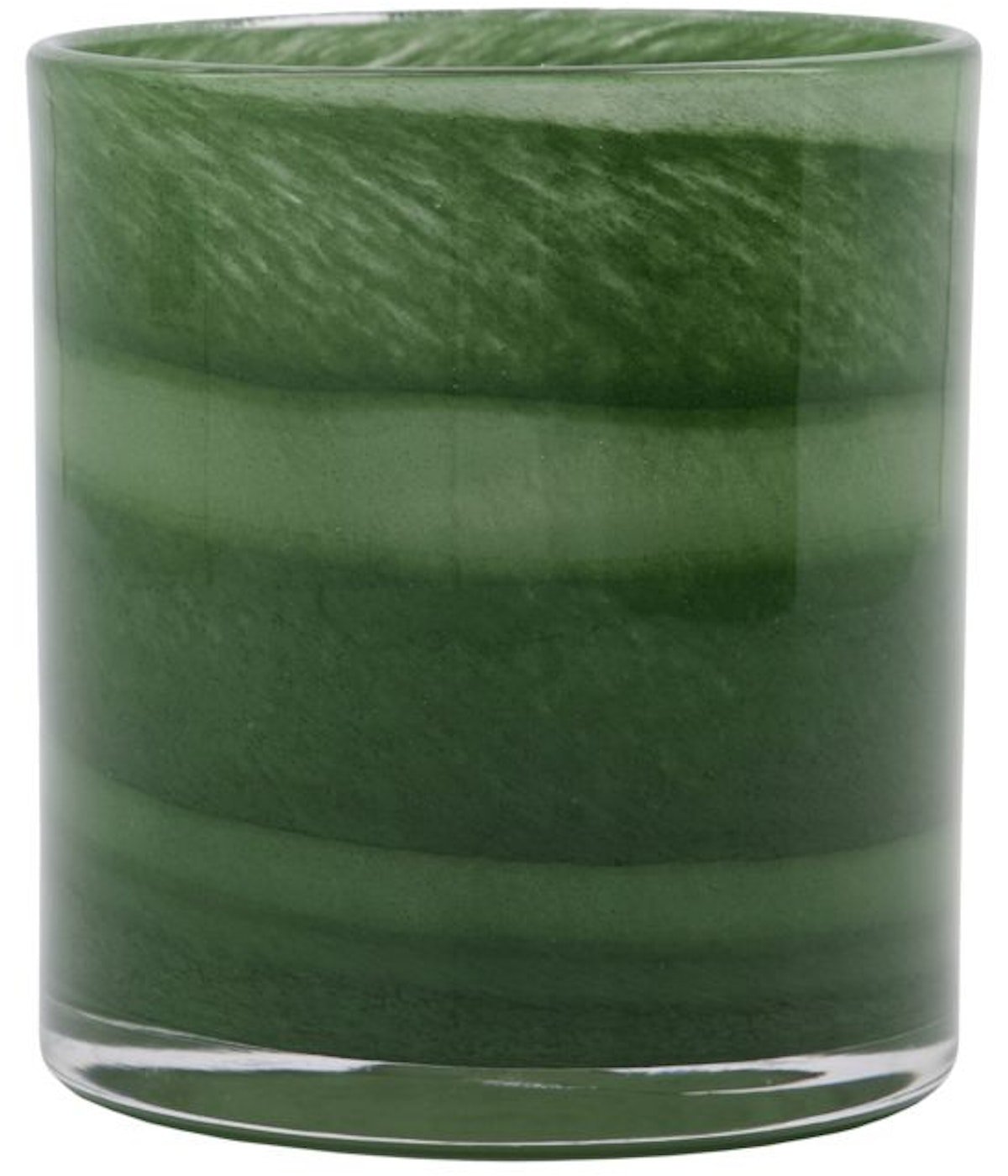 På billedet ser du Blur, Fyrfadsstage, Glas fra brandet House Doctor i en størrelse D: 9 cm. x H: 10 cm. i farven Grøn