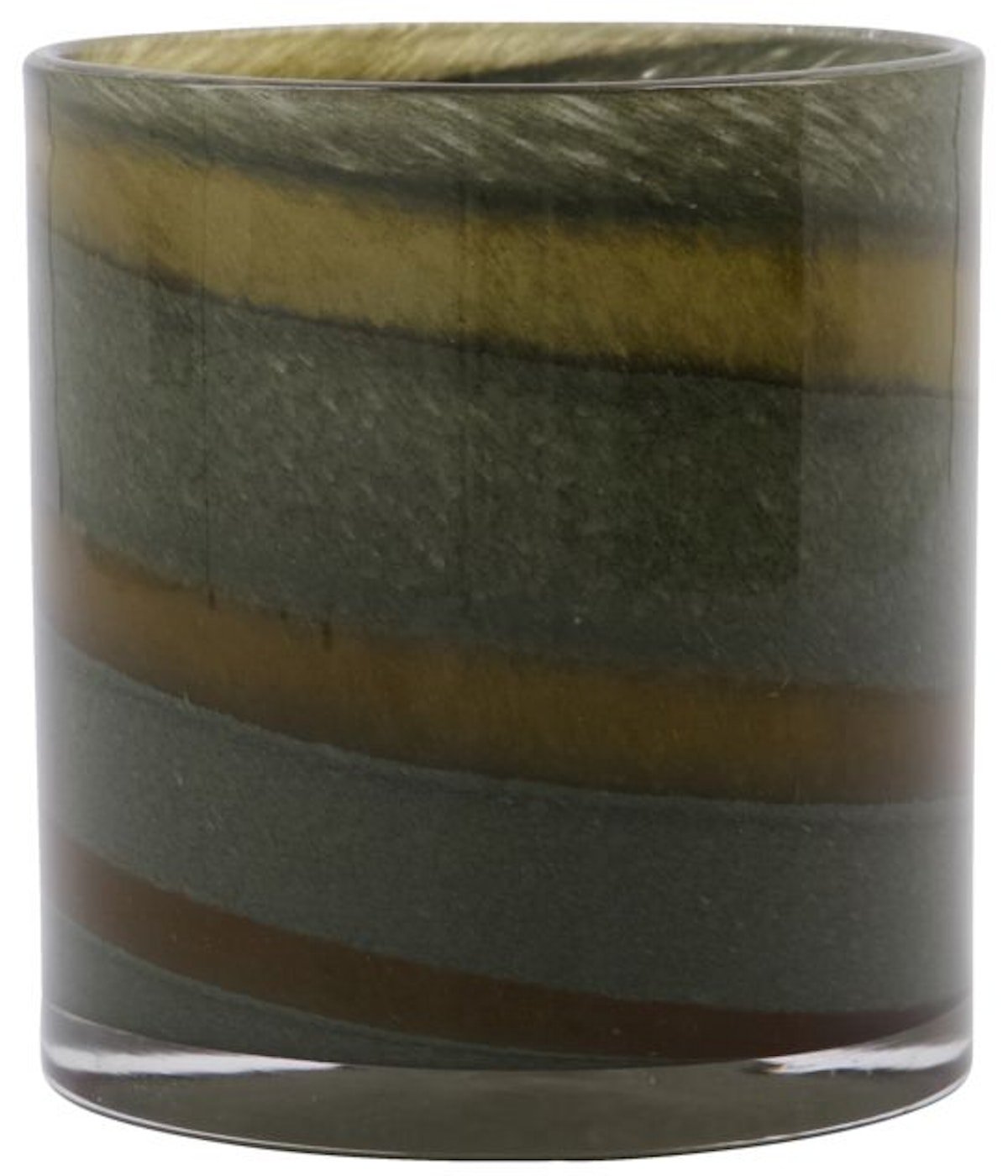 Blur, Fyrfadsstage, Glas by House Doctor (D: 9 cm. x H: 10 cm., Brun)