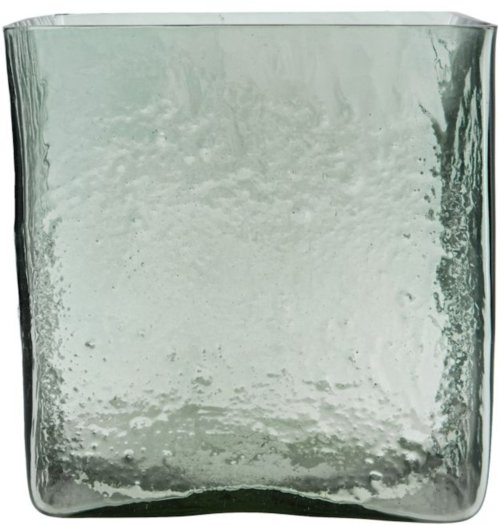 På billedet ser du variationen Square, Vase, Glas fra brandet House Doctor i en størrelse H: 18 cm. x B: 18 cm. x L: 18 cm. i farven Lyseblå