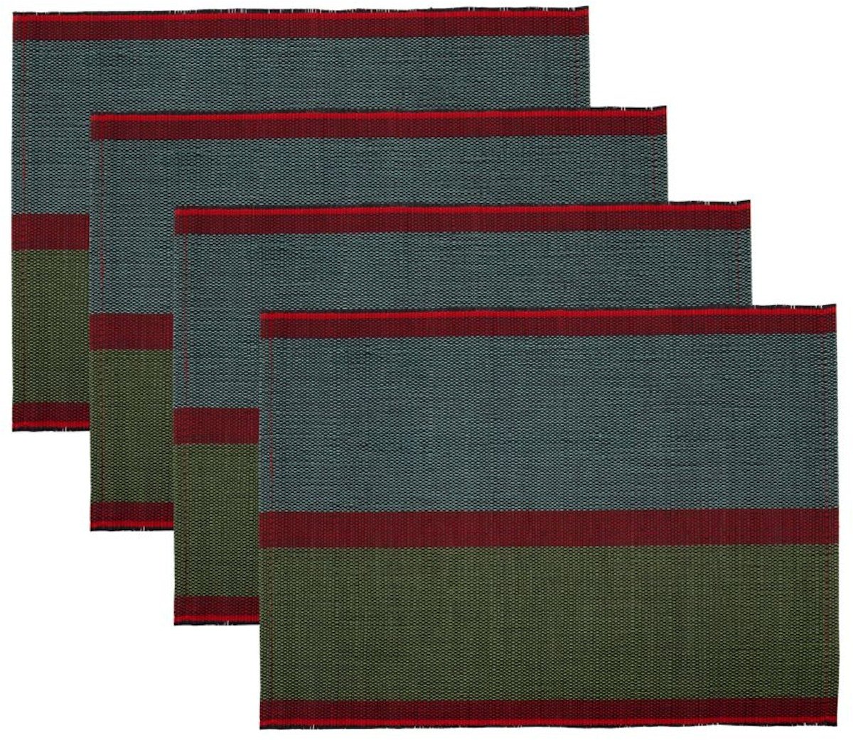 Serv, Dækkeserviet, Søgræs, polyester, Sæt á 4 stk. by House Doctor (B: 35 cm. x L: 48 cm., Multifarve)