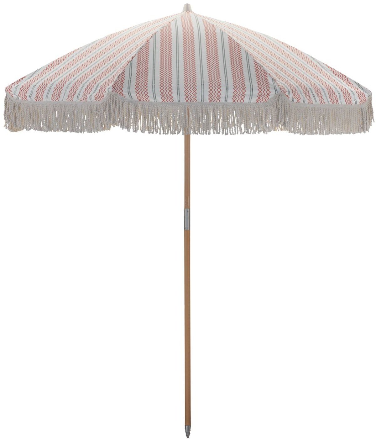 Umbra, Parasol, Polyester, bøgetræ by House Doctor (D: 190 cm. x H: 230 cm., Rød/Grøn)