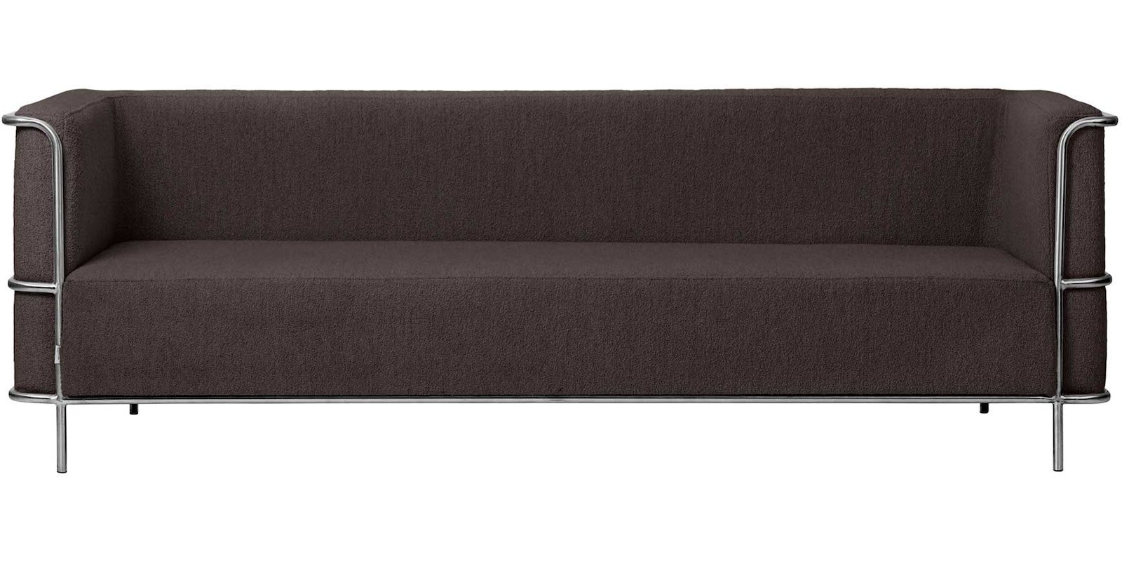 Modernist, 3-personers sofa by Kristina Dam (H: 70 cm. x B: 77 cm. x L: 220 cm., Brun)