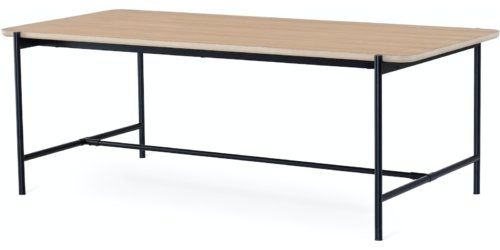På billedet ser du variationen ALE, Spisebord fra brandet Torkelson i en størrelse H: 75 cm. x B: 100 cm. x L: 210 cm. i farven Natur/Sort