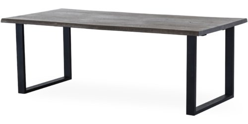 På billedet ser du variationen EXXET, Spisebord med U-stel, Vildeg, Metal fra brandet Torkelson i en størrelse H: 75 cm. x B: 95 cm. x L: 210 cm. i farven Smoked