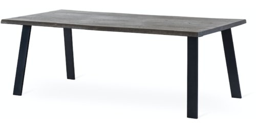 På billedet ser du variationen EXXET, Spisebord med A-stel, Vildeg, Metal fra brandet Torkelson i en størrelse H: 75 cm. x B: 95 cm. x L: 210 cm. i farven Smoked