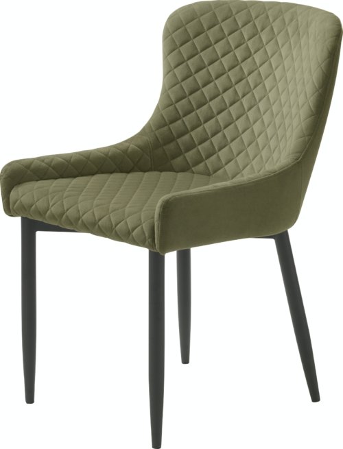 På billedet ser du variationen Ottowa, Spisebordsstol, Olivengrøn, Fløjl fra brandet Unique furniture i en størrelse H: 82 cm. x B: 53 cm. x D: 62 cm. i farven Olivengrøn