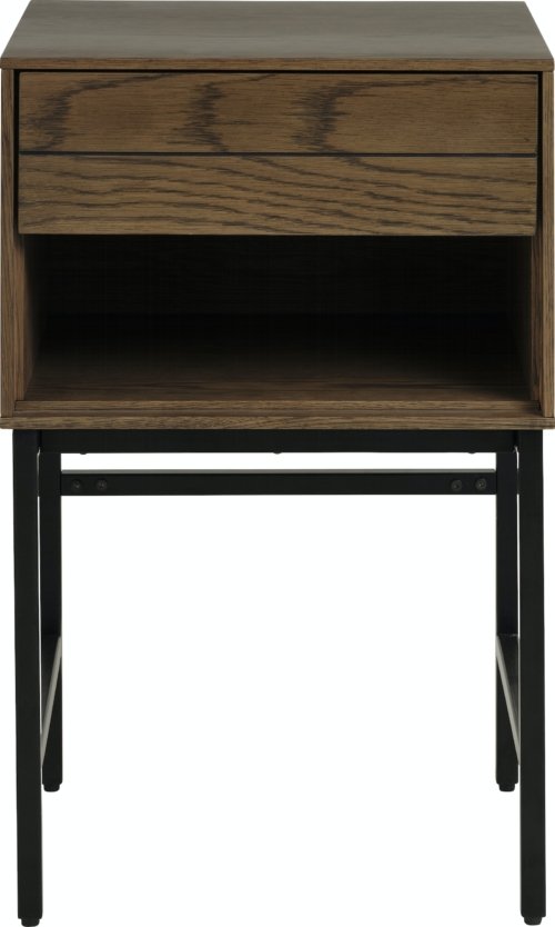 På billedet ser du variationen Modica, Sidebord, 45x40 cm, egetræ fra brandet Unique furniture i en størrelse H: 70 cm. x B: 45 cm. x D: 40 cm. i farven Brun/sort