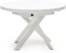 På billedet ser du variationen Vashti, Udtrækkeligt spisebord, moderne, nordisk, glas fra brandet LaForma i en størrelse H: 76 cm. x B: 160 cm. x L: 120 cm. i farven Hvid