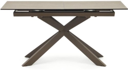 På billedet ser du variationen Atminda, Udtrækkeligt spisebord, moderne, keramisk fra brandet Laforma i en størrelse H: 76 cm. x B: 160 cm. x L: 90 cm. i farven Brun