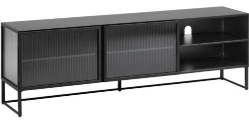 På billedet ser du variationen Trixie, TV-Bord, metal fra brandet LaForma i en størrelse H: 58 cm. x B: 180 cm. x L: 41 cm. i farven Sort/Klar
