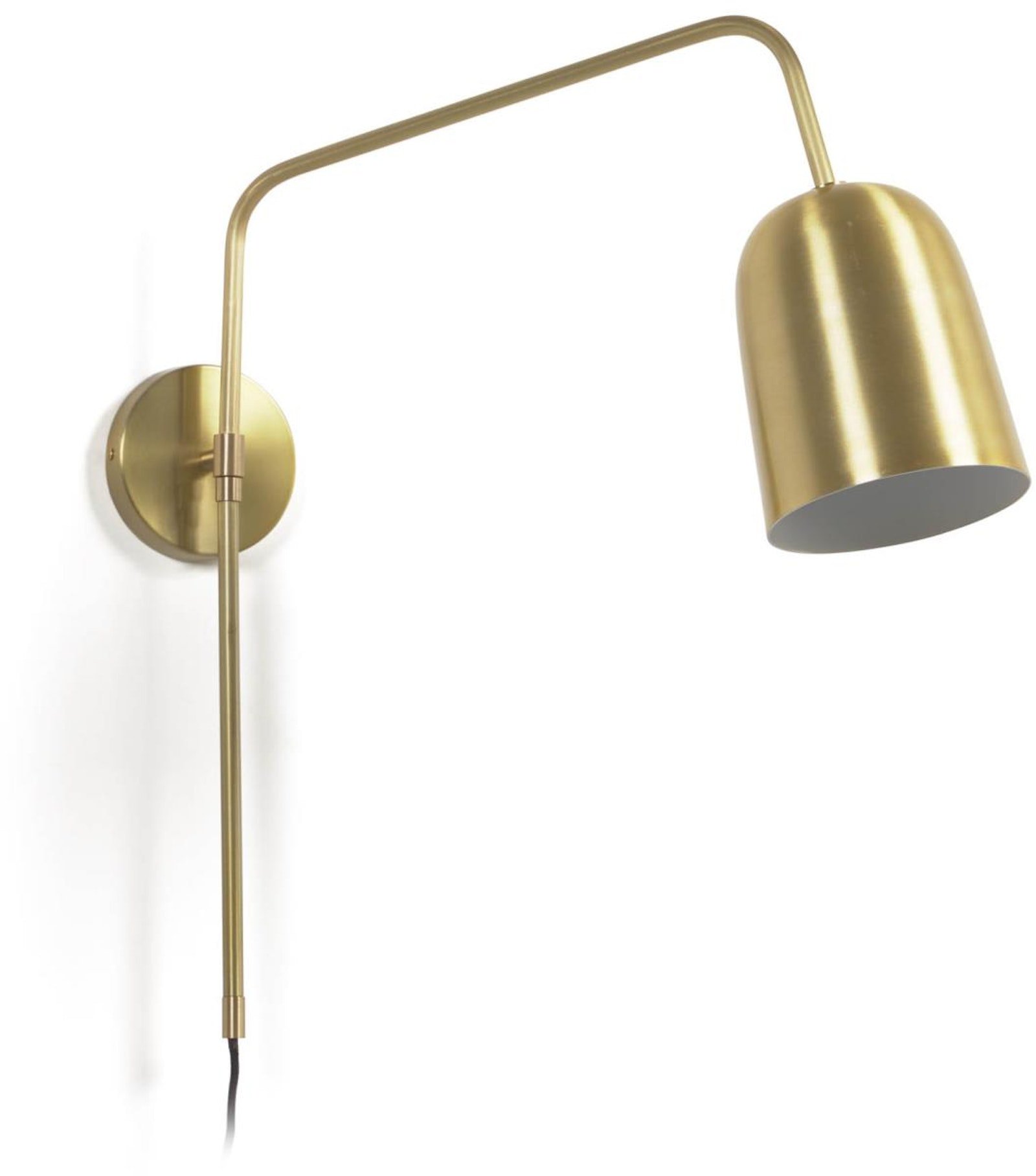 Audrie, Væglampe, metal by LaForma (H: 60 cm. x B: 58 cm. x L: 15 cm., Guld)