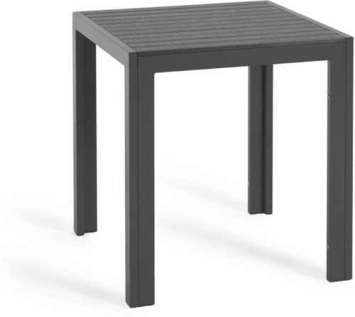På billedet ser du variationen Sirley, Udendørs bord, moderne, metal fra brandet Laforma i en størrelse H: 75 cm. x B: 70 cm. x L: 70 cm. i farven Sort
