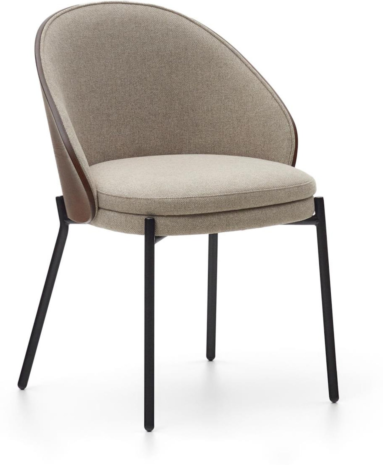 På billedet ser du variationen Eamy, Spisebordsstole, moderne, nordisk, rustik, stof fra brandet Laforma i en størrelse H: 75 cm. x B: 55 cm. x L: 53 cm. i farven Beige