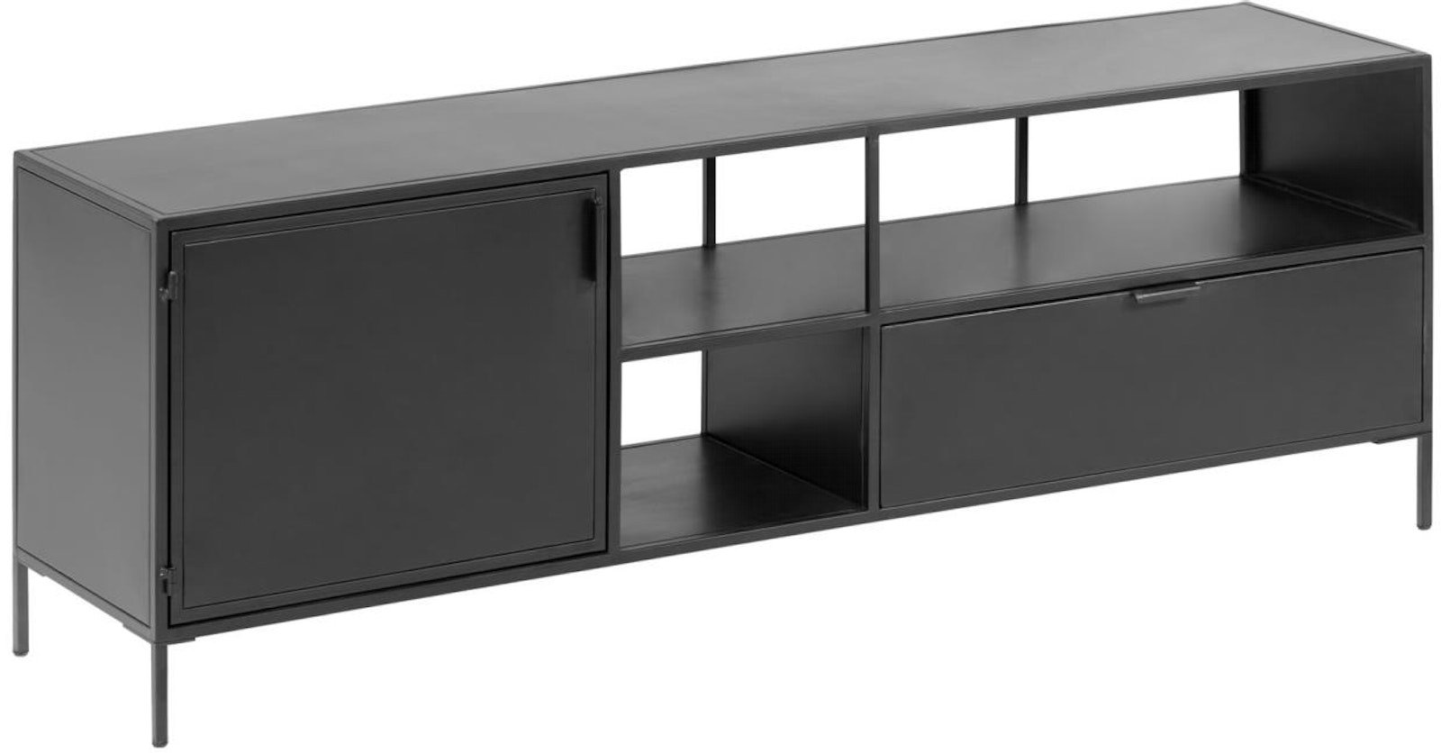 Shantay, TV-Bord, Metal by Kave Home (H: 50 cm. x B: 150 cm. x L: 35 cm., Sort)