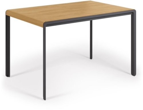 På billedet ser du variationen Nadyria, Spisebord med udtræk fra brandet LaForma i en størrelse H: 74 cm. x B: 160 cm. x L: 80 cm. i farven Natur/sort