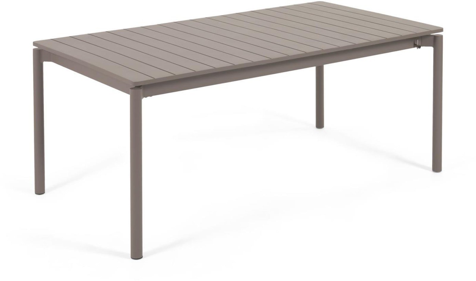 På billedet ser du variationen Zaltana, Udtrækkeligt udendørs spisebord, Metal fra brandet LaForma i en størrelse H: 75 cm. x B: 240 cm. x L: 100 cm. i farven Brun