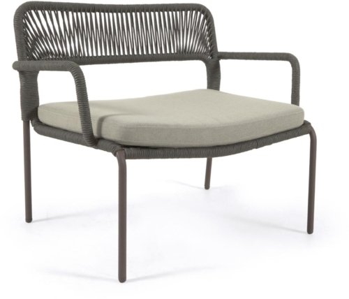 På billedet ser du variationen Cailin, Udendørs lænestol, Metal fra brandet LaForma i en størrelse H: 74 cm. x B: 83 cm. x L: 66 cm. i farven Grøn